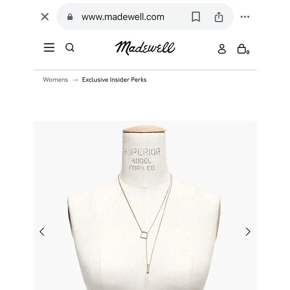 Madewell Necklace Woman Fashion 18K Gold Plated Stainless Steel Layers - Picture 5 of 5